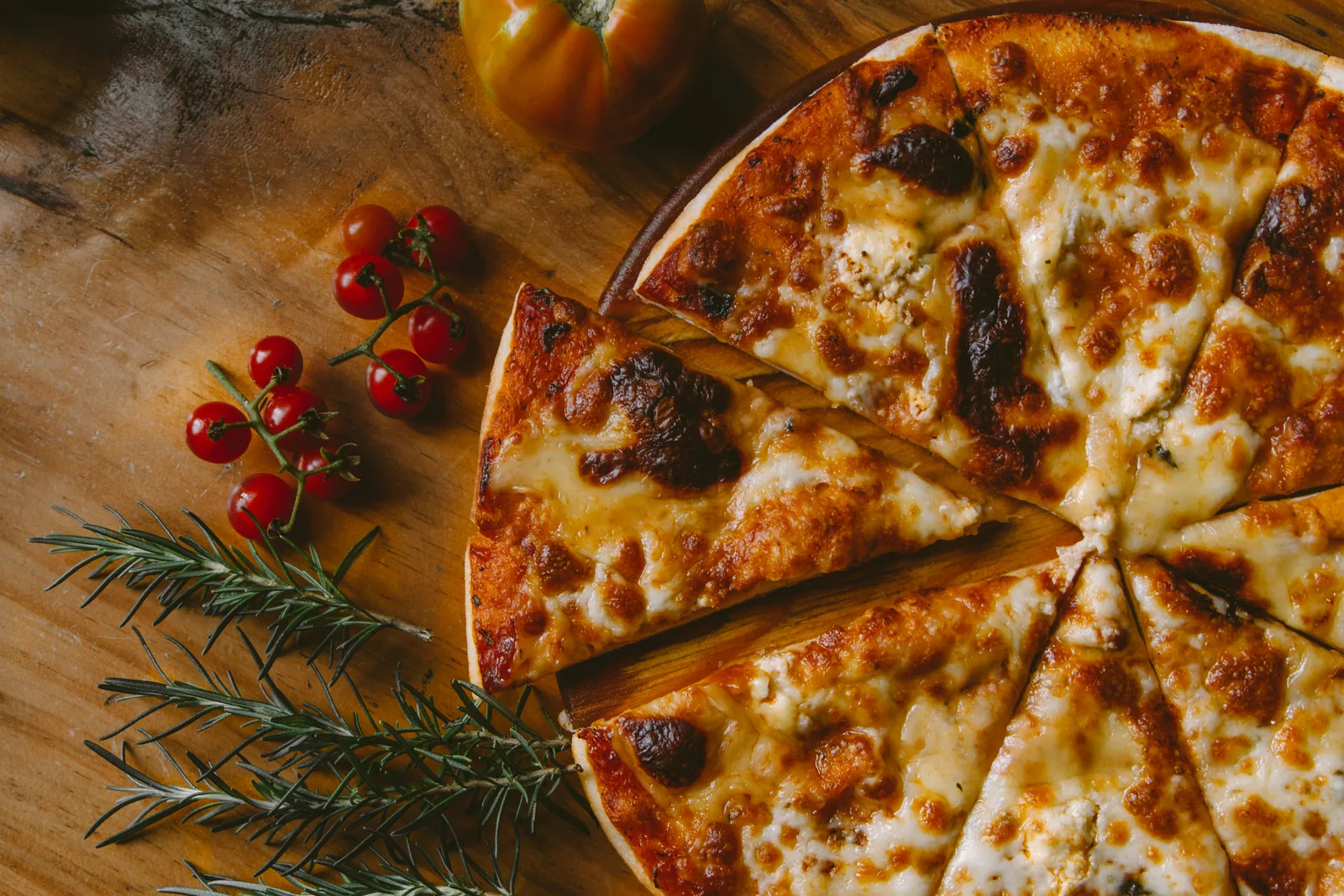 MozzaFiore wood-fired oven blazing with fire in the New York pizzeria